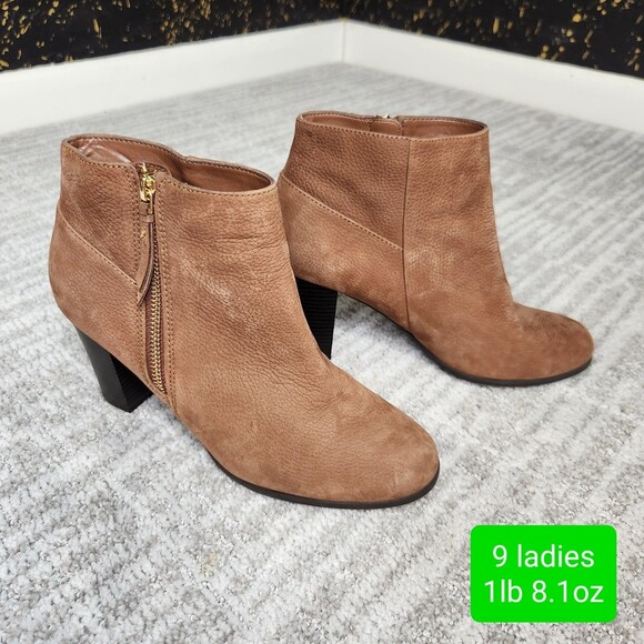 Cole Haan womens Grand OS Davenport Sequoia Brown heeled ankle Bootie size 9 - Picture 1 of 10